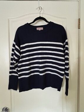 Philosophy Navy Striped Sweater